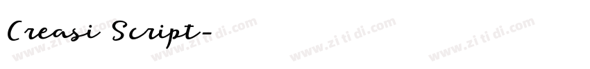 Creasi Script字体转换